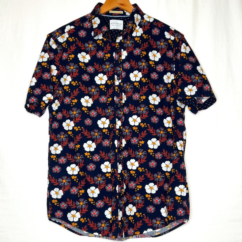 Ricky & Micky - Floral Short Sleeve Button Down (M)